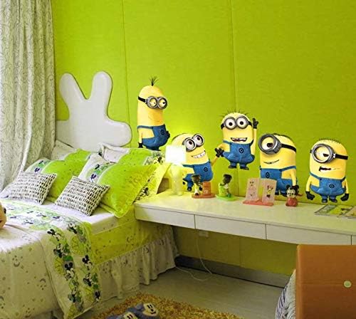 Diy Removable Wall Stickers Cartoon Minions Children Room Home Decor Wallpaper size 35x56cm nc1061
