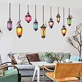 Fashion arab droplight Wall Stickers For Living Room Diy 3d Home Decor JM7342