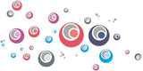 Creative Colorful Circles Wall Stickers Ay 1926