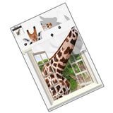 giraffe animals Background Wall Sticker for Living Room