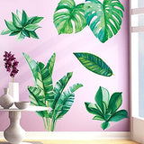 Amaonm Removable 3D Nordic Green Plants Fresh Leaves Wall Decals Nursery Decor Leaf Wall Stickers DIY Wall Art Decor Decoration Sticker for Home Living Room Girls Bedroom Offices Green SK9239