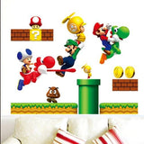 Mario Wall Sticker for Children's Room Home Decor Sticker size 45x60 ay621