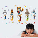 Wall Sticker Well Done Praise Encourage Wall Stickers For Classroom Kids Bedroom Cartoon Animals Eco-Friendly Home Decals Art Xh9301