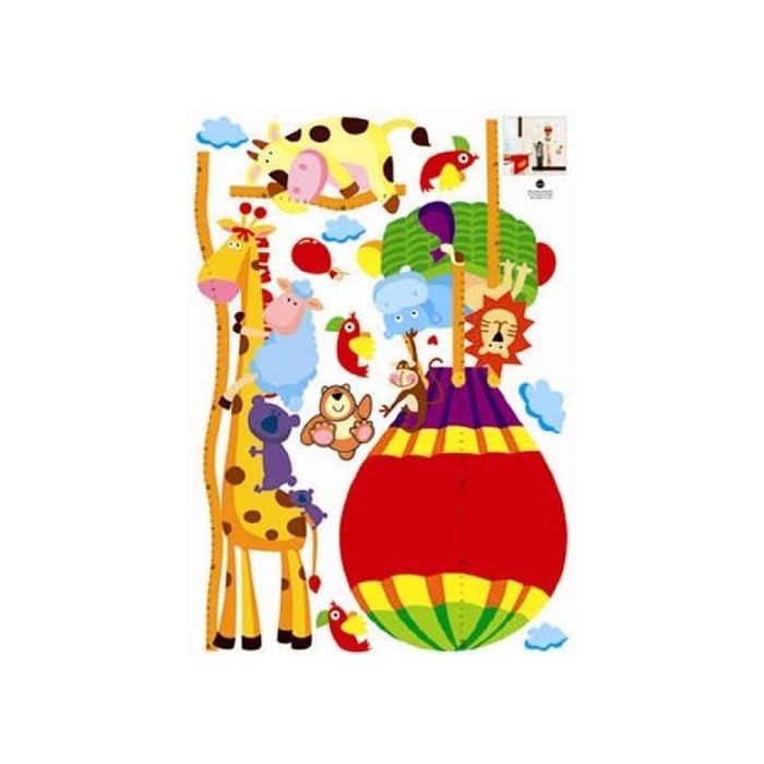 Colourfulworld Balloon & Animal Growth Chart, tape measure height chart wall stickers sheet 50 x 70Dm570130 Colourfulworld Balloon & Animal Growth Chart, tape measure height chart wall stickers sheet 50 x 70 dm570130