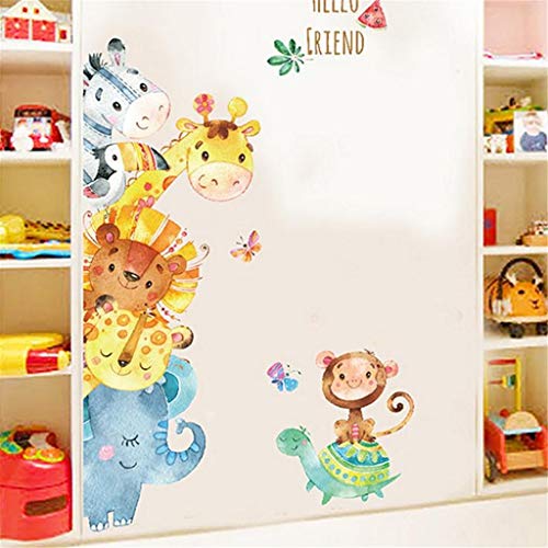 CVG Cartoon hand-painted puppy stickers children's room kindergarten room decor door stickers self-adhesive animal stickers