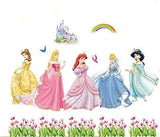 Princess Wall Stickers for Kids Rooms Home Decoration Model ABC1018