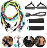 High Quality Portable Resistance Bands With Handles, Resistance Tubes &amp; Workout Bands Exercise Band Elastic Pull Rope 11 Pcs Set