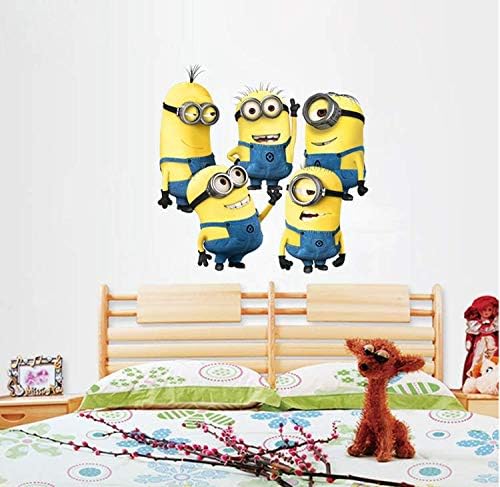 Diy Removable Wall Stickers Cartoon Minions Children Room Home Decor Wallpaper size 35x56cm nc1061