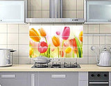 Kitchen Oil Proof Wall Sticker Heat Resistant Waterproof Self Adhesive Backsplash Cover for Kitchen Wall Protection