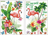 Flamingos Cartoon Wallpaper Background Decoration Removable TV Sofa Living Room Wallpaper-ek