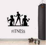 Fitness Wall Decals Sportwoman Sport Girl Home Art Decor Removable Health Inspirational Vinyl Sticker Art size 47x40