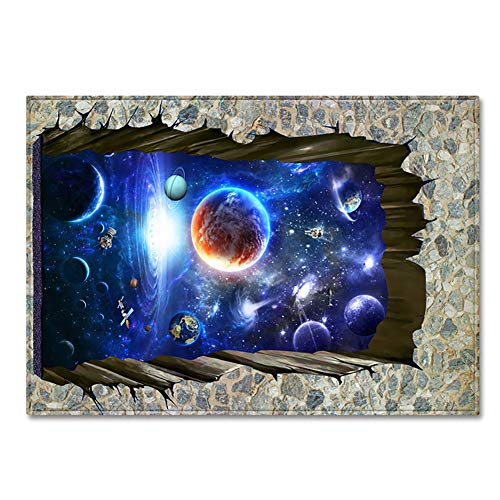 3D Outer Space Floor Mat Doormats Not-slip Indoor Carpet Rugs For Living Room Dining Bedroom Home,Universe Solar System Area Rug,Yoga Food,Floor Carpet