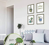 WALLSTICKER PLANTS AND FRAME size 50x70 hm71005