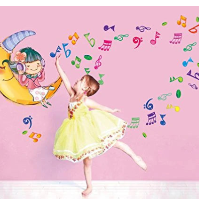 Peninsula Liangpin DIY Seamless Wall Sticker-Moon Girl  size 50x70 xy8117