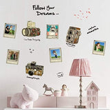 JM8246 Retro Camera & Photo Frames Wallsticker Stiker Dinding 50X70