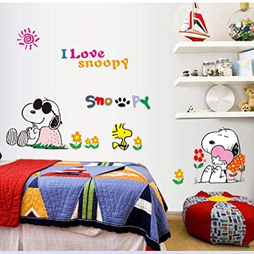 Wall Stickers Wall Decals, Lovely Snoopy PVC Wall Stickers size 50x70 ay7138