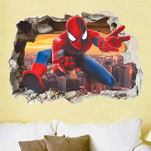 3D Effect Spiderman Wall Decal Sticker Room Decoration (50 x 70 cm) ncs14127