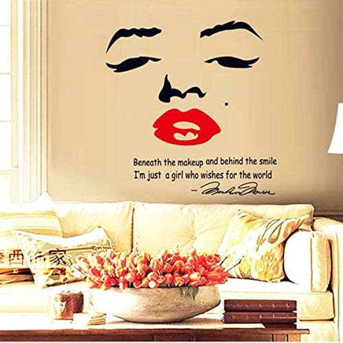 Ay7165 Marilyn Monroe Wall Art Sticker Decal Home Diy Decor Wall Mural Removable Room Decal Sticker
