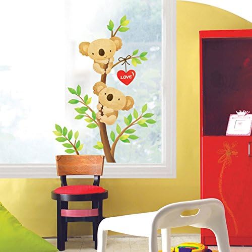 Click to open expanded view      Kei Lala Wall Sticker Tree [Koala Climbing Trees] Stylish Wallpaper Sticker Wall Sticker Removable DIY Wallpaper Sticker