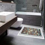 Cobblestone Bathroom Toilet Wall Sticker In 3D Water