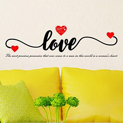 Heart Quote Wall Sticker size 30x60 dm3005