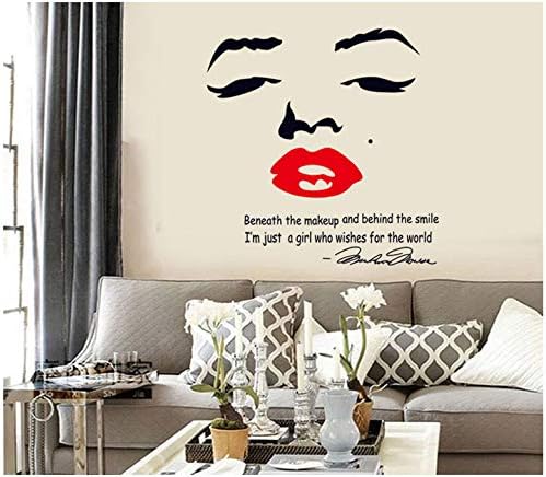 Ay7165 Marilyn Monroe Wall Art Sticker Decal Home Diy Decor Wall Mural Removable Room Decal Sticker