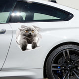 2Pcs 3D Grey Fat Cat Sticker For Car Sticker Kitchen Cabinet Toilet Refrigerator Wall Laptop Decal Funny Car Bumper Sticker 20Cm Car Stickers size 20x20cm xh2007