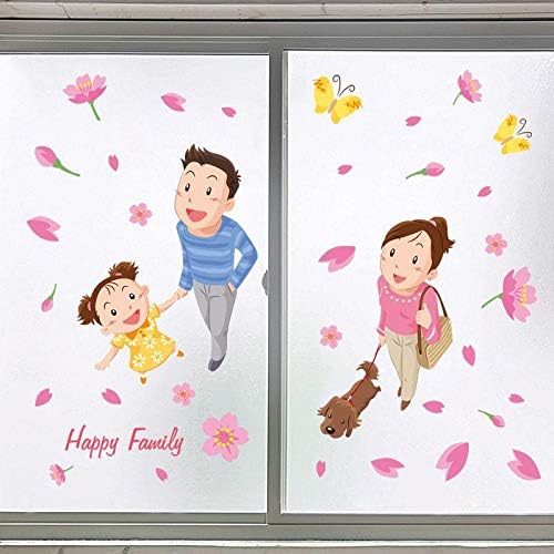 Cartoon family parents and children beautiful wall stickers XL8227