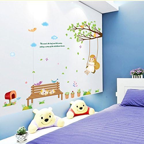 Bench Cat Print Wall Background Adesivo Decal Wallpaper 70 x 50 cm lm7001
