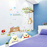 Bench Cat Print Wall Background Adesivo Decal Wallpaper 70 x 50 cm lm7001