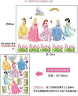 Princess Wall Stickers for Kids Rooms Home Decoration Model ABC1018