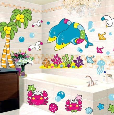 Ocean Park Children's Room Background Wall Cartoon Sticker Decoration Wall Stickers LD2032