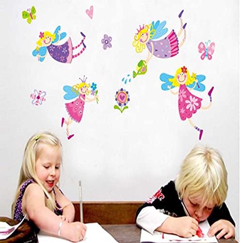 JMs8300 Wall Stickers, Durable Decals For Children Room, Nursery, Daycare and More (Fairies and