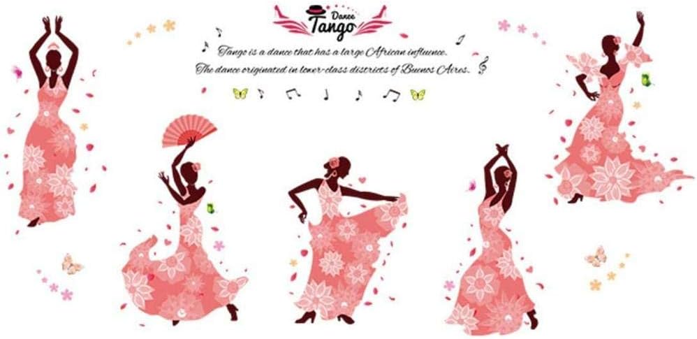Tango Girl Dance Room Wall Stickers size 60x90 sk9327