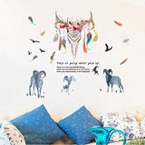 DIY Wall Room Decor Art Sticker Mural Decal Goat Sheep Wild Head Animal size 60x90 XL8288