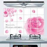 Kitchen Oil Proof Wall Sticker Heat Resistant Waterproof Self Adhesive Backsplash Cover for Kitchen Wall Protection