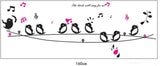 Jm8210 Decals Design 'Cute Singing Birds' Wall Sticker
