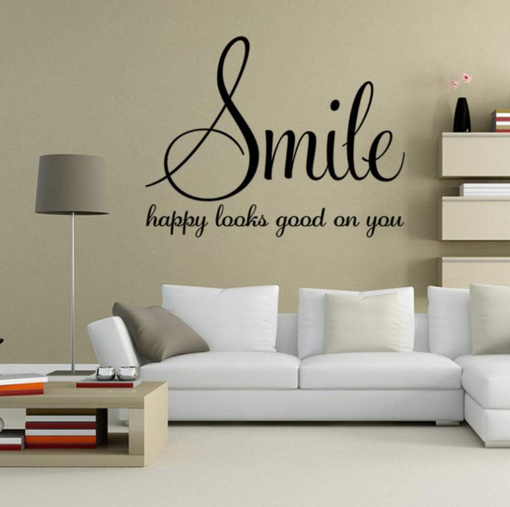 Family Words Smile Quotes Wall Sticker Poster Living Room Bedroom Wall Stickers Home Decoration Vinyl Wall Decals Quotes Sayings ize 58 × 45 cm dzr2110