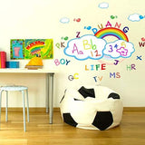 Animation Cartoon Children'S Room Rainbow Clouds bedroom Kindergarten Classroom Wall Sticker size 50x70 ncs0311c