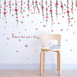 SAMHEZ SK7077 Falling Flower Wall Sticker [50 x 70 cm]