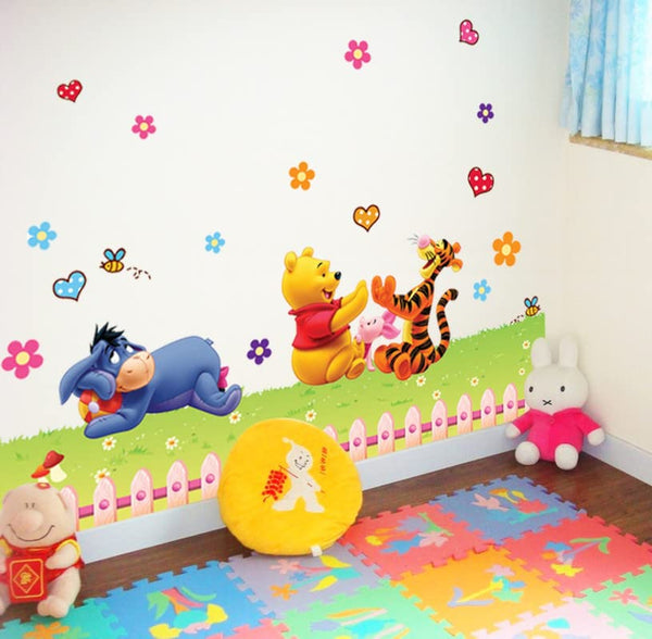 Ay992 JAAMSO ROYALS Winnie The Pooh Cartoon wall stickers for kids, wall stickers for kids room, kids wall stickers for kids room, kids room wall sticker (70CM x 50CM)