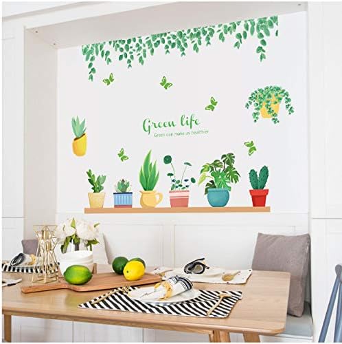 Fresh Potted Plants Wall Decal size 50x70 sk7195