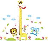 Cartoon Animals Growth Chart Wall Stickers Height Measurement Removable Wall Decals Home Decor Art Mural Baby Boys Girls Kids Bedroom Kitchen Room Decoration  size 60x90 xy1105
