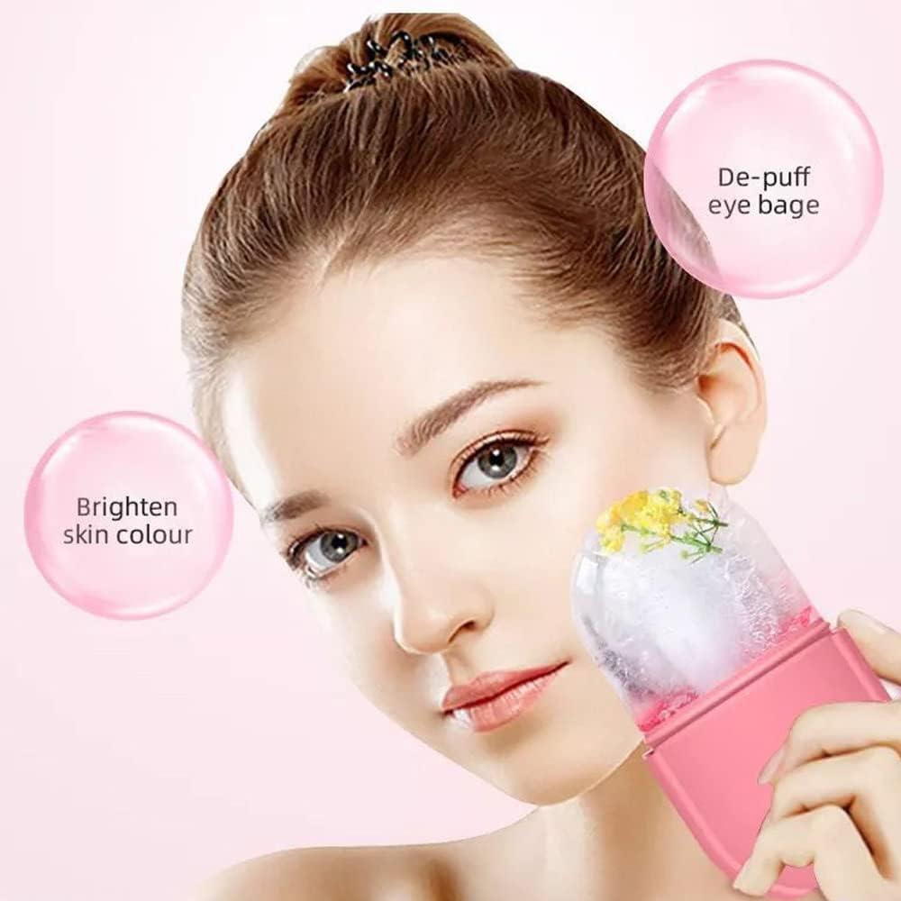 (with box ) Face Ice Roller To Enhance Skin Glow Shrink &amp;tighten Pores Reusable Facial Ice Roller Face Ice Treatment (random Color)