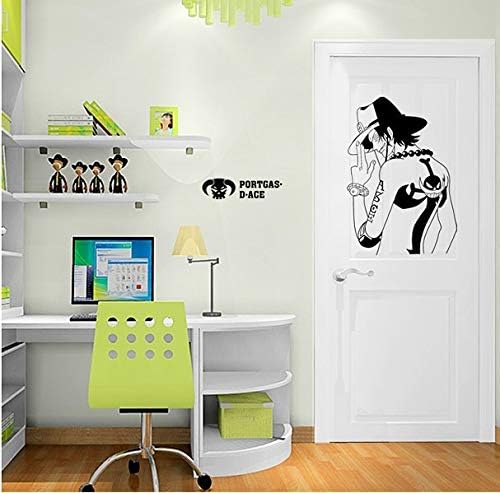 Ay7228 Cartoon Wall Stickers One Piece Hat Dormitory Put Fire Boxing, Ace Porch Bedroom Wall Stickers
