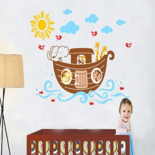 Jm8240 Wall Decal Elephant & Giraffe Wall Stickers