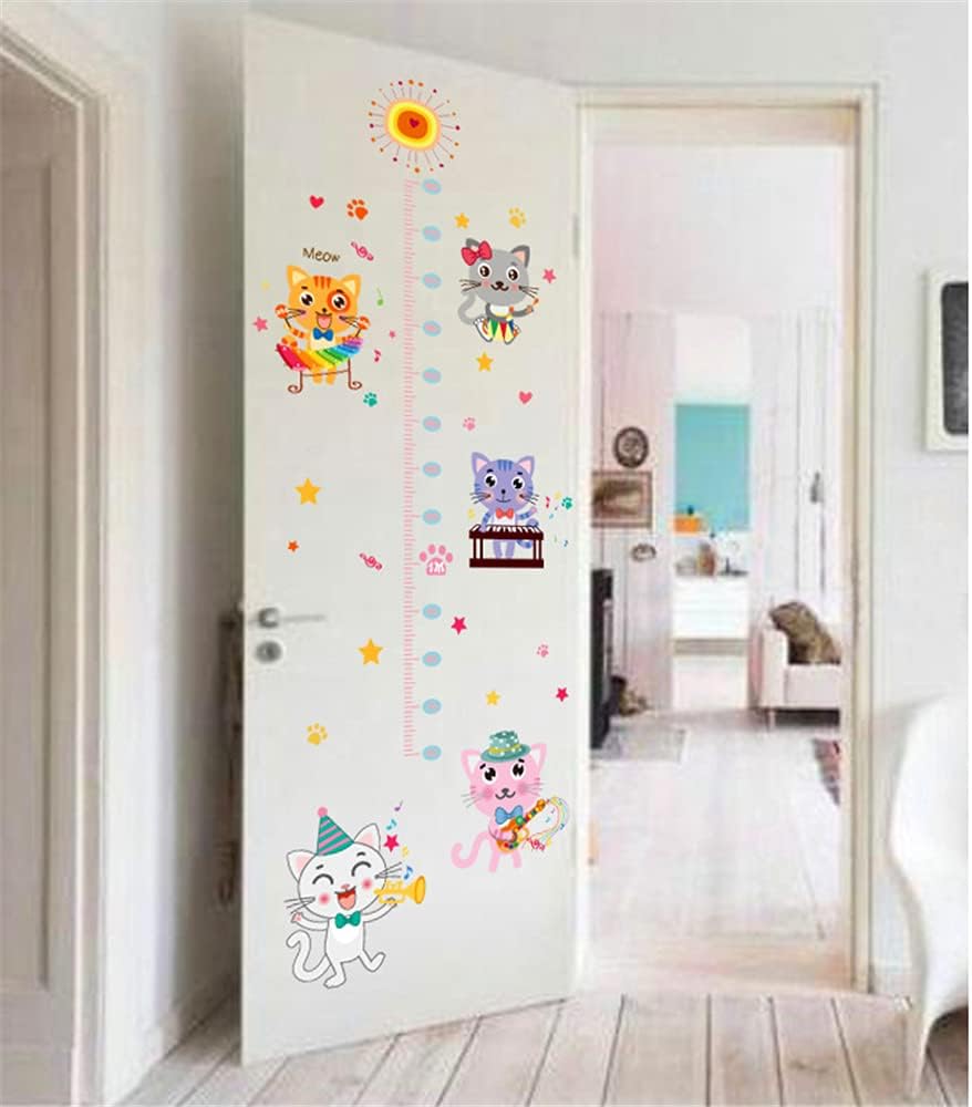 growth chart for kids,Kitten height wall sticker, children's room Sk91