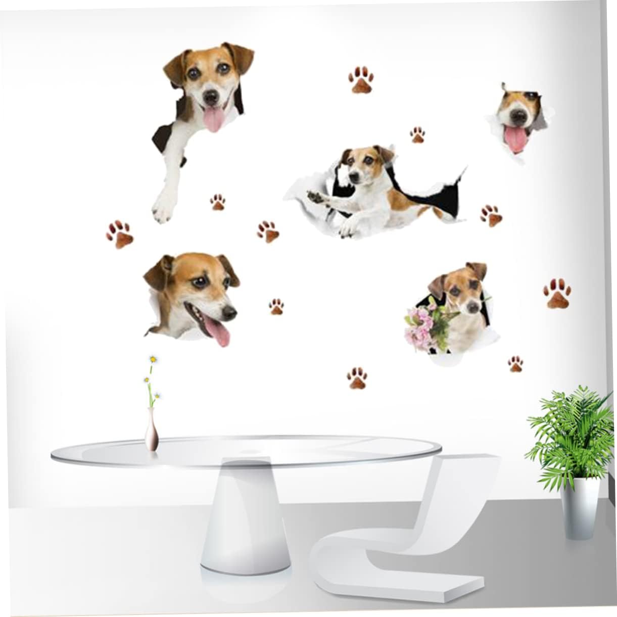 OSALADI Dog Wall Sticker Vinyl Removable Art for Living Home Decoration Wall Decals Wallpaper size 50x70 sk7117
