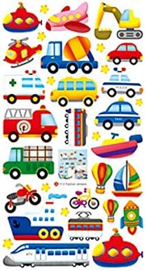 Cartoon Wall Stickers Cars Train Motor Wall Art Children Sticker Cute Cartoon Decorative DIY Art