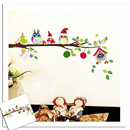 Owls on the tree wall stickers ZY1012